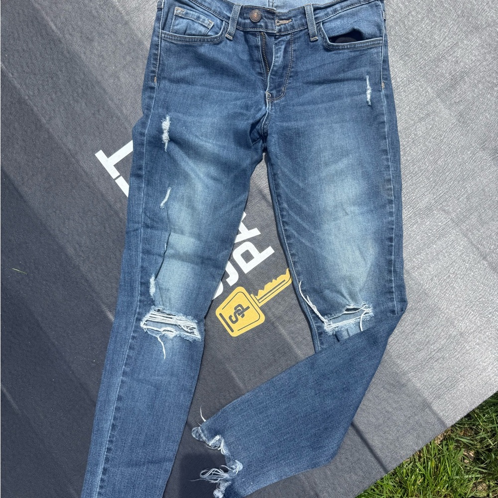 Flying Monkey Blue Skinny Jeans Distressed Casual